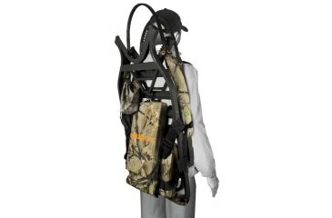 Image of Muddy Fusion Climber, includes Backpack Straps, Accessory Bag, Full Body Fall Arrest Harness, Black/Camo MCL500-A