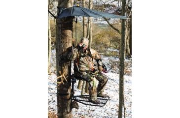 Image of Muddy Sportsman Fixed Position, includes 1-1in Silent Cam-Buckle, 1-1in Looped Ratchet Strap, Full Body Arrest Harness, Black MFP1000