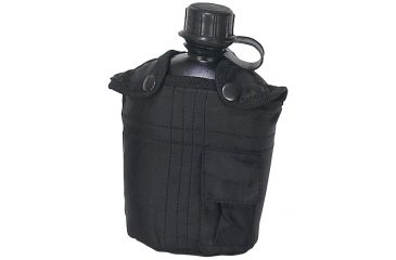 Image of Mustang Black Fabric Covered Canteen, 1 Qt. FP13618