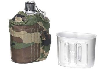 Image of Mustang Camo Covered Aluminum Canteen, 1 Qt. FP13627