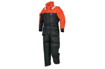 Image of Mustang Survival Deluxe Anti-Exposure Coverall &amp; Worksuit - MED - Orange/Black 27853