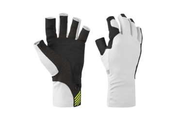 Image of Mustang Survival Traction UV Open Finger Gloves - White &amp; Black - Medium, Medium, MA6007-267-M-267