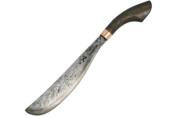 Image of My Parang Parang Bulan Fixed Blade Knife, 9in, 12.5in, 5160 Carbon Steel, Beech Wood Handle MYPBULN12