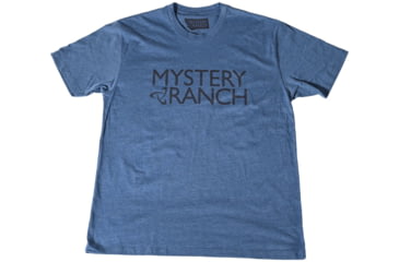 Image of Mystery Ranch Logo T-Shirt - Mens, Sailor Blue Heather, Large, 112592-442-L