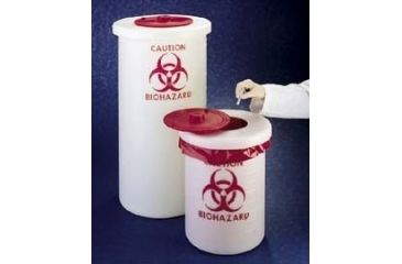 Image of Nalge Nunc Biohazardous Waste Containers, NALGENE 6370-0015