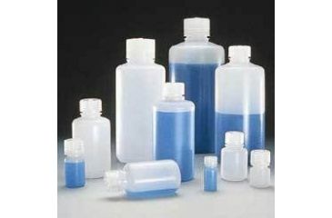 Image of Nalge Nunc Boston Round Bottles, High-Density Polyethylene, Narrow Mouth, NALGENE 2002-0008