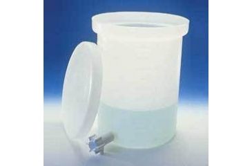 Image of Nalge Nunc Heavy-Duty Cylindrical Tanks with Spigot, High-Density Polyethylene, NALGENE 11102-0005