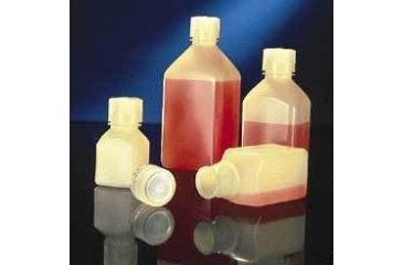 Image of Nalge Nunc Square Laboratory Bottles, Polypropylene, Narrow Mouth, NALGENE 2016-0125