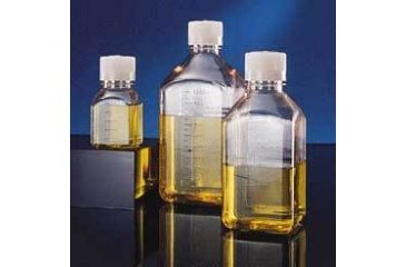 Image of Nalge Nunc Square Media Bottles, PETG, Sterile, Graduated, NALGENE 2019-0125