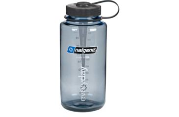 Image of Nalgene 32 oz BPA Free Wide Mouth - Gray w/Black Lid
