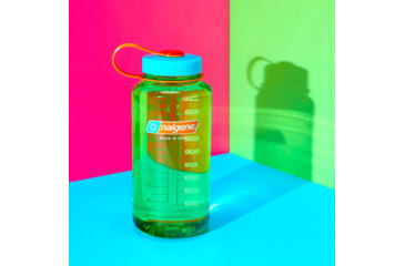 Image of Nalgene Everyday Water Bottle Wide Mouth, 1 Quart, Pear, 2178-2075