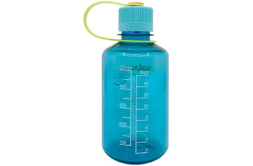 Image of Nalgene Narrow Mouth 1 Pint Sustain Water Bottle, 16 oz, Cerulean, 2020-1116
