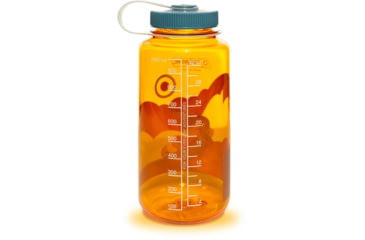 Image of Nalgene Retro Print Wide Mouth 1 Quart Water Bottle, 32 oz, Kayaker Print, 682020-0152