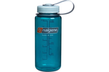 Image of Nalgene Wide Mouth On The Fly Sustain Water Bottle, 16 oz, Trout Green, 16oz, 2020-2416