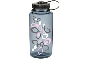 Image of Nalgene 32oz Wide Mouth Bottle, Gray Pink Bloom, 570092