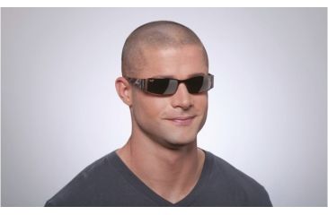 Image of Maui Jim Nalu Sunglasses w/ Espresso Frame and HCL Bronze Lenses - H122-19, On Model