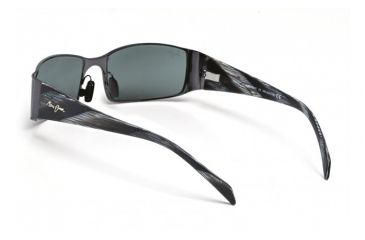 Image of Maui Jim Nalu Sunglasses w/ Gunmetal Black Frame and Neutral Grey Lenses - 122-02, Back View