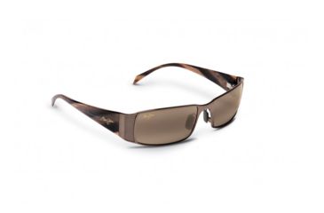 Image of Maui Jim Nalu Sunglasses w/ Espresso Frame and HCL Bronze Lenses - H122-19, Quarter View