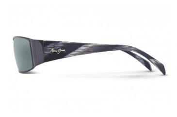 Image of Maui Jim Nalu Sunglasses w/ Gunmetal Black Frame and Neutral Grey Lenses - 122-02, Side View