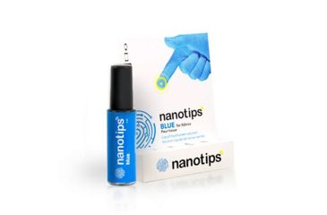 Image of Nanotips Blue Touchscreen Solution For Fabric Gloves, Blue, NAN-NBU001