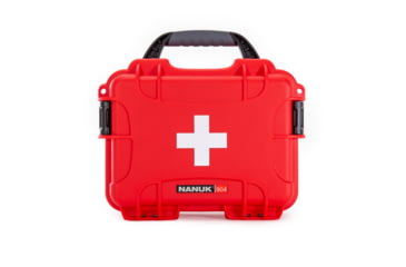 Image of Nanuk Case 904 w/First Aid Logo, Red, Small, 904S-000RD-PA0-FSA01