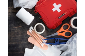 Image of Nanuk Case 904 w/First Aid Logo, Red, Small, 904S-000RD-PA0-FSA01