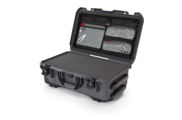 Image of Nanuk 935 Protective Case w/ Cubed Foam / Lid Organizer, Graphite, Large, 935S-050GP-0A0