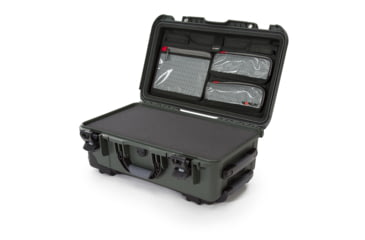 Image of Nanuk 935 Protective Case w/ Cubed Foam / Lid Organizer, Olive, Large, 935S-050OL-0A0
