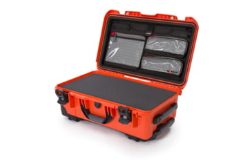 Image of Nanuk 935 Protective Case w/ Cubed Foam / Lid Organizer, Orange, Large, 935S-050OR-0A0