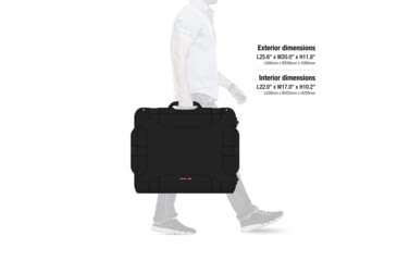 Image of Nanuk 955 Protective Case w/ Cubed Foam, Black, Large, 955S-010BK-0A0
