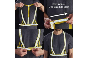 Image of Nathan Vibe Reflective Vest, Yellow, NS2066-0467-00
