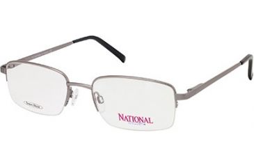 Image of National NA0302 Eyeglass Frames - Shiny Gun Metal Frame Color