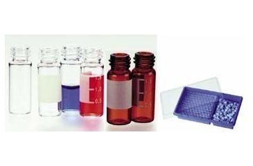 Image of National Scientific Target 10-425 Screw-Thread Vials, National Scientific C4010-35 Septa For Shimadzu* Autosamplers