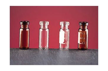 Image of National Scientific Wide Opening Crimp-Top Vials, National Scientific C4011-88 Unassembled Vial And Crimp Seal Convenience Kits Clear Target Vials