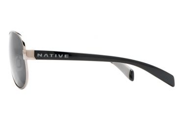 Image of Native Eyewear Patroller Sunglasses,Chrome/Iron Frame,Gray Lens,Polarized,175 377 523