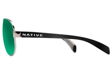 Image of Native Eyewear Patroller Sunglasses,Gunmetal/Iron Frame,Green Reflex Lens,Polarized,175 382 529