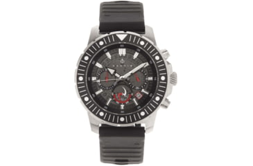 Image of Nautis Caspsian Chronograph Strap Watch w/Date, Black, One Size, 21227G-B