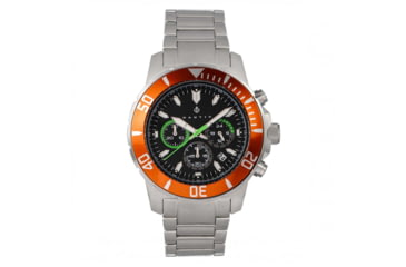 Image of Nautis Nautis Dive Chrono 500 Chronograph Bracelet Watch, Orange/Black, One Size, 17065-A