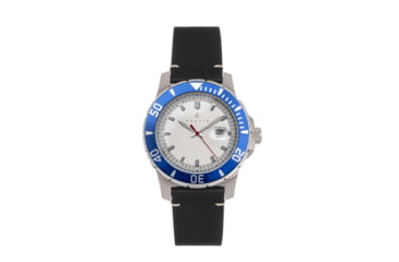 Image of Nautis Nautis Dive Pro 200 Leather-Band Watch w/Date, Blue/White, One Size, GL1909-D