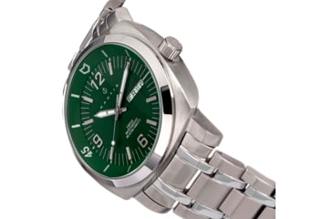 Image of Nautis Nautis Stealth Bracelet Watch w/Day &amp; Date, Green, One Size, GL2087-A
