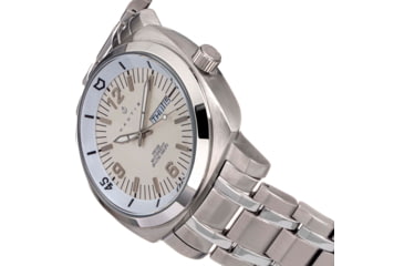 Image of Nautis Nautis Stealth Bracelet Watch w/Day &amp; Date, White, One Size, GL2087-D