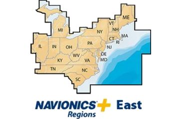 Image of Navionics East, CF, Lakes &amp; Coast, New Condition, CF/NAV+EA