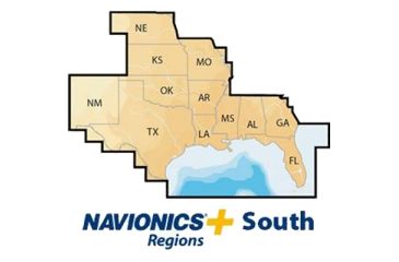 Image of Navionics South, MSD, Lakes &amp; Coast, New Condition, MSD/NAV+SO