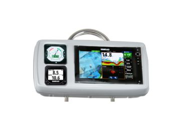 Image of NavPod SystemPod Pre-Cut f/Simrad NSS12 evo2 or B&amp;G Zeus&amp; 178; 12 &amp; 2 Instruments f/9.5" Wide Guard GP1176 53869