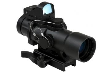 Image of NcSTAR 3.5X32 CPO Scope w/ Micro Green Dot SEECPRQ3532GG