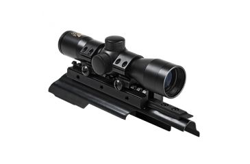 Image of NcSTAR Ak Combo/Tri-Mount/4X30 Compact Scope P4 Sniper Reticle, Black KAKSC430B-A