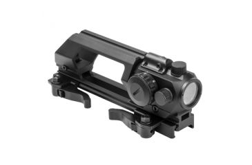 Image of NcSTAR Gen II Carry Handle/Micro Dot Combo w/ Green Dot/Red Laser Sight, Black VMDCHVDGRLB-A