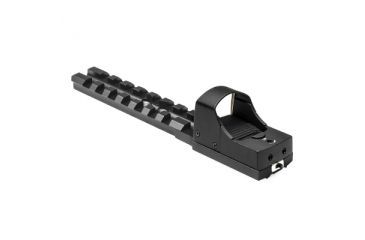 Image of Ncstar Moss 500/590 Shotgun Reciever Micro-Dot Base/Rail Mount/ With Red Micro-Dot Optic, BLACK MSHRMDMOSR