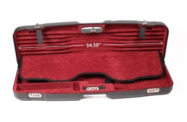 Image of Negrini Compact Shotgun Tube Set Case,34.7x11.5x4.9in,Barrel 34-1/2in and Tube Sets,Black/Bordeaux 1622LR-TUBE-5227