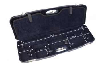 Image of Negrini Two OU/SxS Sporting Shotgun Travel Case, Navy/Navy, 34.7x11.5x4.9 1622LR-2F/5135
